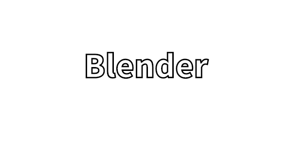 blenderのメモ